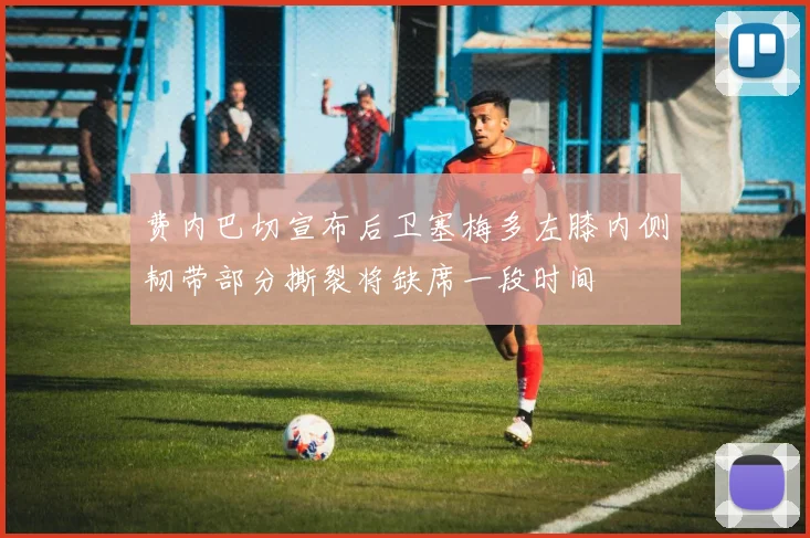 费内巴切宣布后卫塞梅多左膝内侧韧带部分撕裂将缺席一段时间